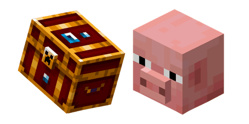 Minecraft Piggy Bankcustom cursor pack