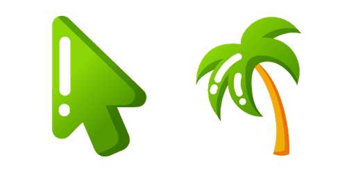 Minimal Palm Treecustom cursor pack
