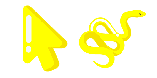 Minimal Yellow Snakecustom cursor pack