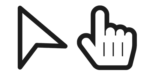 Modern Black Outlinecustom cursor pack