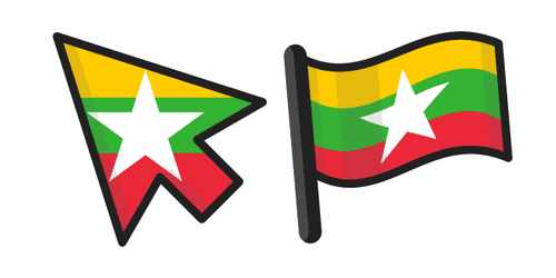 Myanmar Flagcustom cursor pack