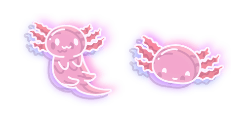 Neon Axolotlcustom cursor pack