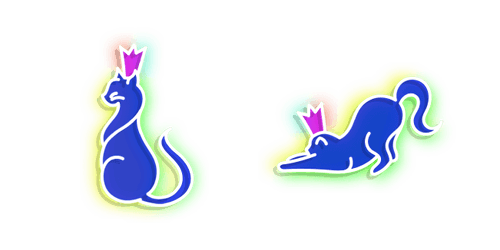 Neon Cat Queencustom cursor pack