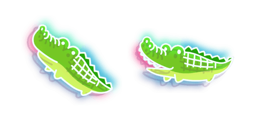 Neon Crocodilecustom cursor pack