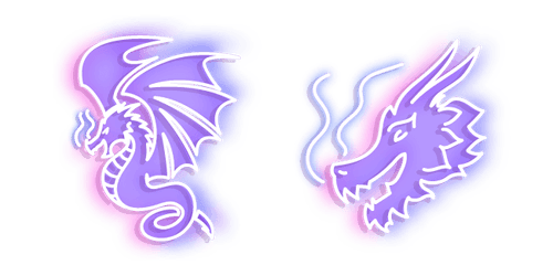 Neon Dragoncustom cursor pack