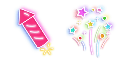 Neon Fireworkcustom cursor pack