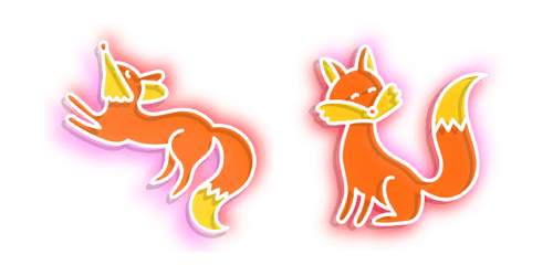 Neon Foxcustom cursor pack