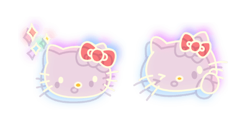Neon Hello Kittycustom cursor pack