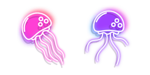 Neon Jellyfishcustom cursor pack
