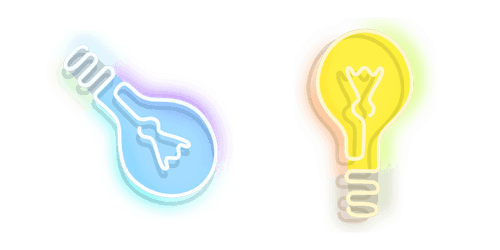Neon Light Bulbcustom cursor pack