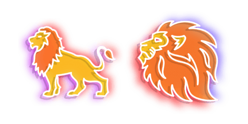 Neon Lioncustom cursor pack