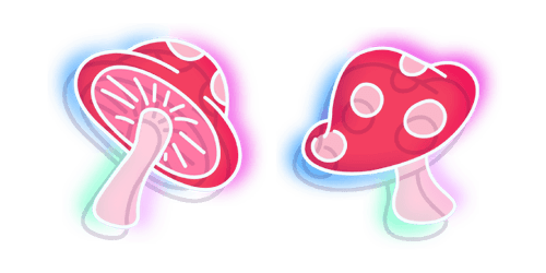 Neon Mushroomcustom cursor pack
