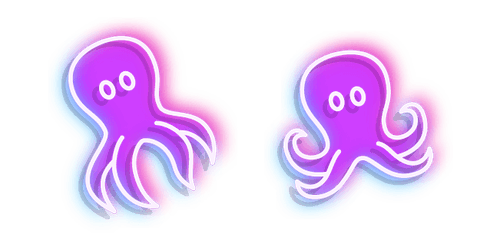 Neon Octopuscustom cursor pack