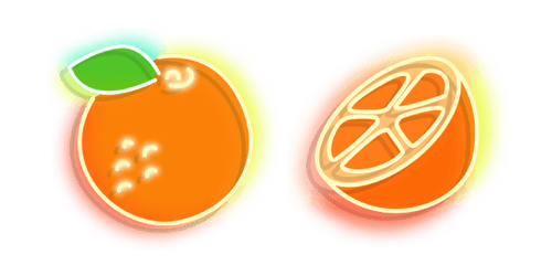 Neon Orangecustom cursor pack