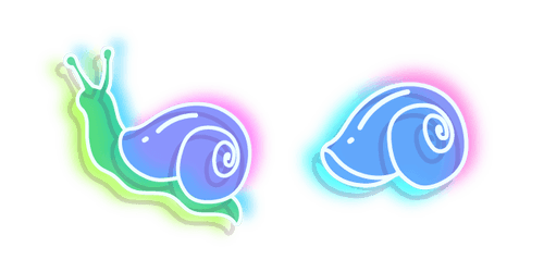 Neon Snailcustom cursor pack