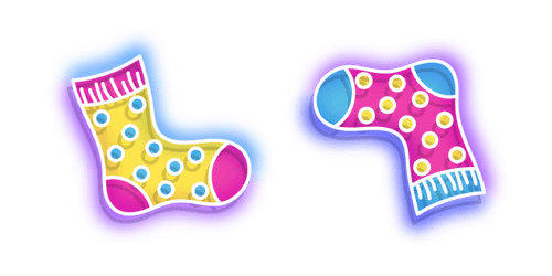 Neon Sockscustom cursor pack