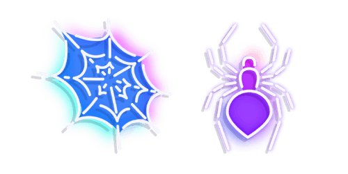 Neon Spider and Webcustom cursor pack