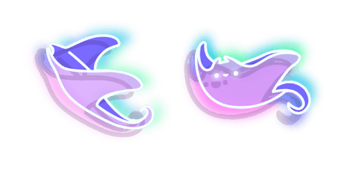 Neon Stingraycustom cursor pack