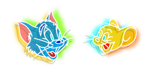 Neon Tom and Jerrycustom cursor pack