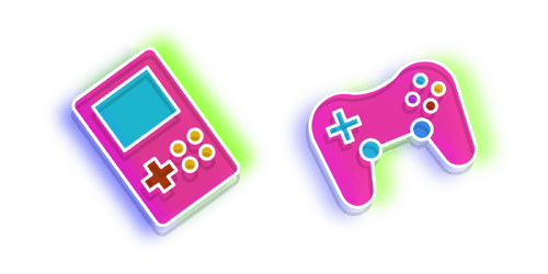 Neon Video Consolecustom cursor pack