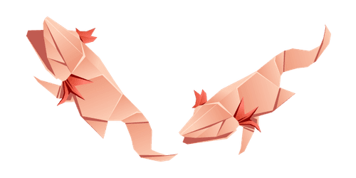 Origami Axolotlcustom cursor pack