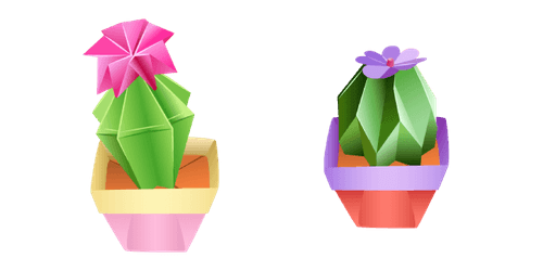 Origami Cactuscustom cursor pack