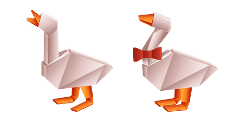 Origami Goosecustom cursor pack