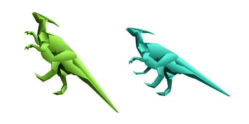 Origami Hadrosauruscustom cursor pack