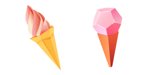 Origami Ice Creamcustom cursor pack