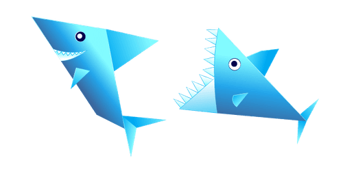 Origami Sharkscustom cursor pack