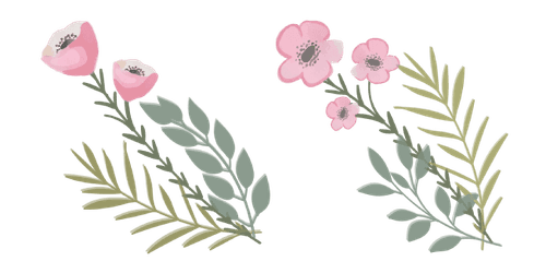 Pink Anemone Flowercustom cursor pack
