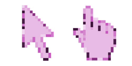 Pink Lavender Pixelcustom cursor pack