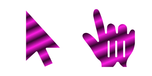 Pink Zebra Gradientcustom cursor pack