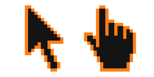 Pumpkin Pixelcustom cursor pack