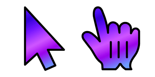 Purple Blue Gradientcustom cursor pack