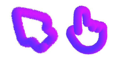Purple Fluffycustom cursor pack