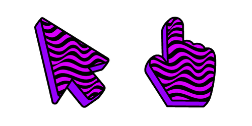 Purple Zebracustom cursor pack