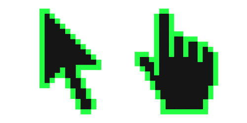 Screamin Green Pixelcustom cursor pack