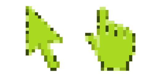 Sheen Green Pixelcustom cursor pack