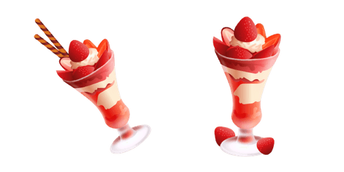 Strawberry Parfaitcustom cursor pack