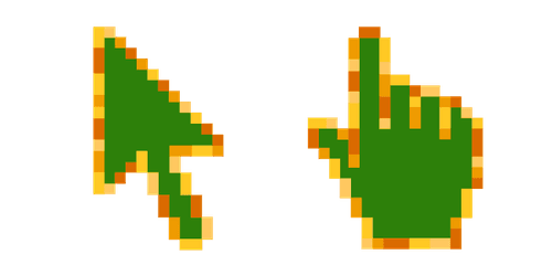 Tangerine Tree Pixelcustom cursor pack