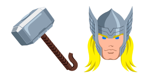Thor and Mjolnircustom cursor pack