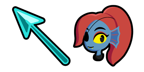 Undertale Undynecustom cursor pack