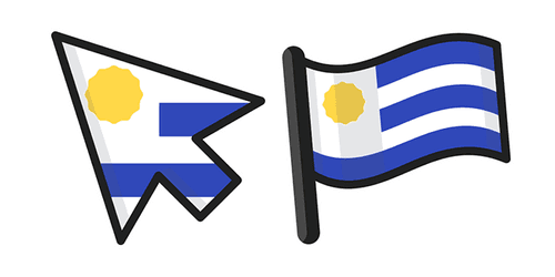 Uruguay Flagcustom cursor pack