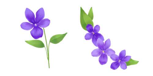 Viola Flowercustom cursor pack