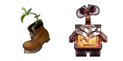 WALL-E and Plantcustom cursor pack