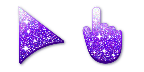 White-Purple Glittercustom cursor pack