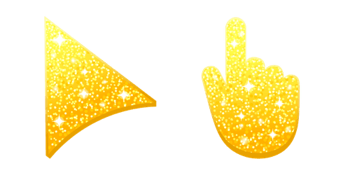 Yellow Glittercustom cursor pack