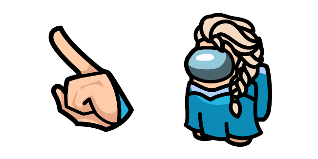 Among Us Elsa Charactercustom cursor pack