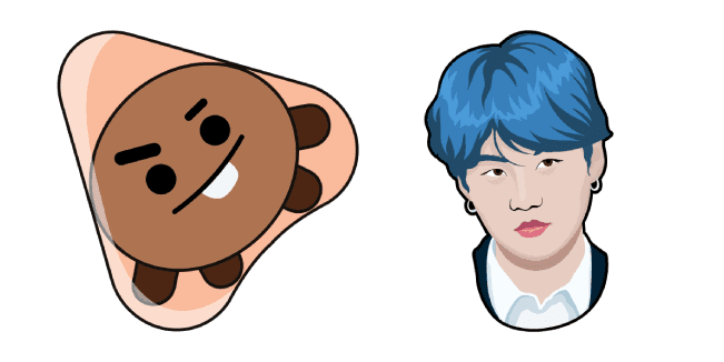 BTS Sugacustom cursor pack